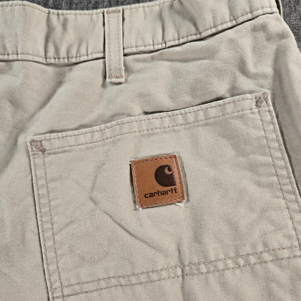Carhartt B144 Tan Canvas Carpenter Shorts Mens 40 Workwear Utility Gorpcore - Picture 2 of 6